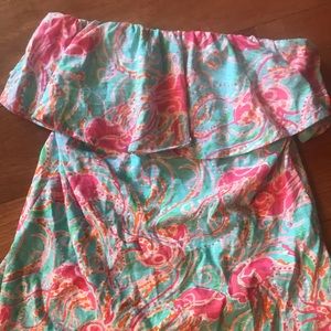 Lilly Pulitzer strapless top